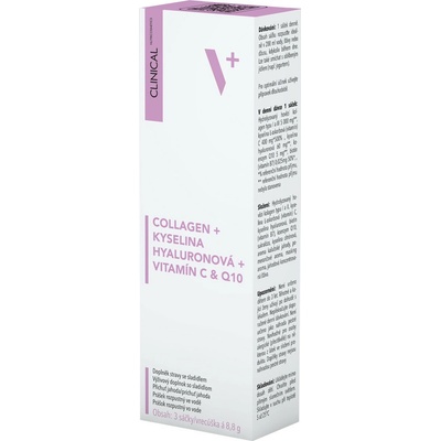 Clinical Collagen+kys.Hyalurono.+vit.C&Q10 3 x 8.8 g