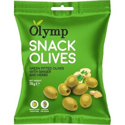 Olymp Green маслини без костилка с джинджифил и билки 70гр