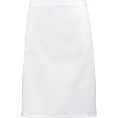 Premier Workwear Pracovní zástěra středně dlouhá PR151 White 70x50cm