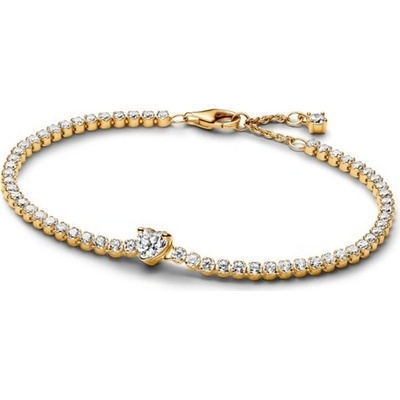 PANDORA Tenisový náramok Trblietavé srdce 16 cm 560041C01-16