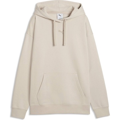 Puma Essentials Centered Cat Logo Relaxed Hoodie FL béžová