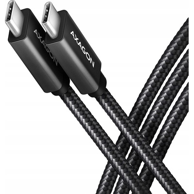 Axagon BUCM32-CM10AB SPEED+ USB-C USB-C, USB 3.2 Gen 2, PD 100W 5A, 4k HD, ALU, oplet, 1m