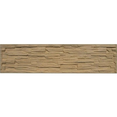 Betonová deska plotová, jednostranná – 200 x 50 cm štípaný kámen - pískovec