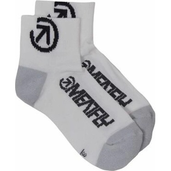 Meatfly ponožky Bike Middle Socks CO B White Bílá