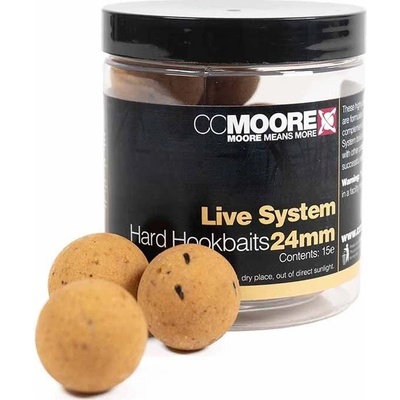 CC MOORE Tvrdené Boilies Live System Hard Hookbaits 24mm 15ks