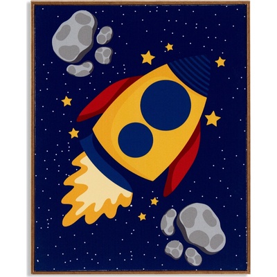 Giftdecor Plakát v rámu PLANET, vesmír, 41,2 x 51,5 cm vícebarevná