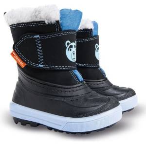 Demar bear 1507a / Детски снежни ботуши с овча вълна - черно/синьо 28-29 (1507a/28-29)