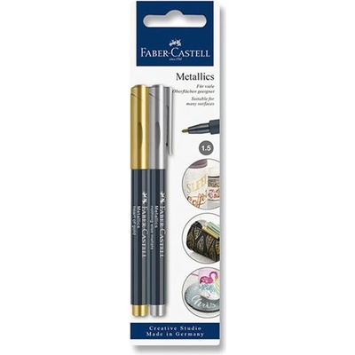 Faber-Castell 160796 Metallics zlatá strieborná