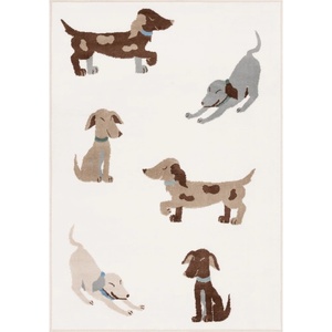 FD Детски килим в цвят слонова кост 80x150 cm Dogsie Pearl - FD (5901760436588)