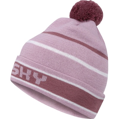 Husky dámska Merino čiapka Meralp pink