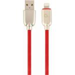 Gembird USB 2.0 A - Lightning M/M кабел за данни 2 м червен Премиум каучук CC-USB2R-AMLM-2M-R (CC-USB2R-AMLM-2M-R)