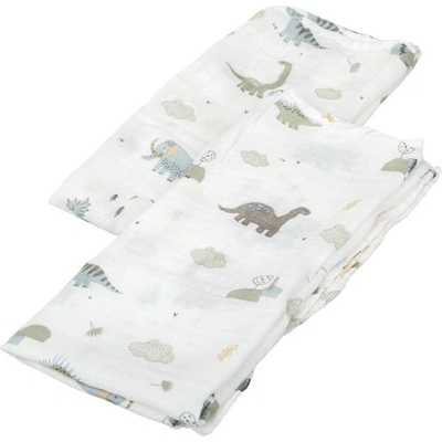 Bimbidreams Комплект памучни пелени Bimbidreams - Trex, 60 x 60 cm, 2 броя (8499000799618)