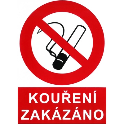 Značka výstrahy_"Zákaz kouření"_A4_(P)