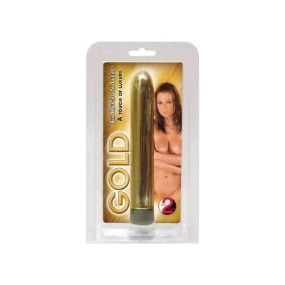 You2Toys Gold Vibrator 17 cm Multi-Speed ABS Shiny Finish