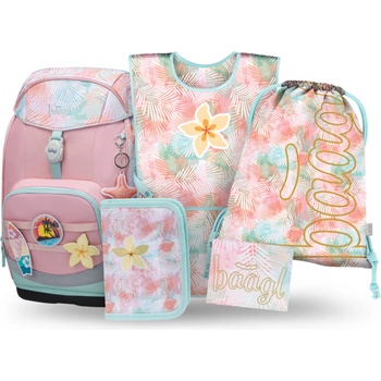 BAAGL SET 5 Airy Plus Sunset: раница, пенал, торба, престилка, портмоне BAAGL | Rozov | Момичешки | UNI