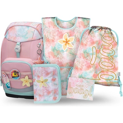 BAAGL SET 5 Airy Plus Sunset: раница, пенал, торба, престилка, портмоне BAAGL | Rozov | Момичешки | UNI