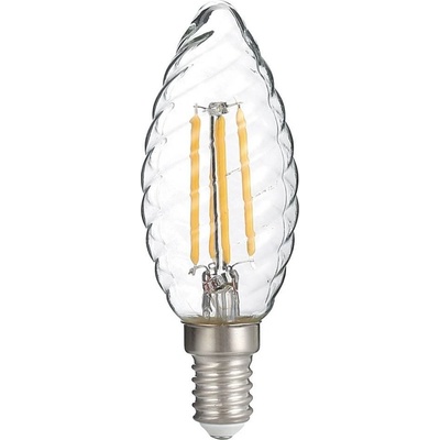 Optonica LED TWIST CANDLE C35 E14 4W FILAMENT 4W Teplá bílá