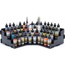 Kraken Wargames Black Paint Rack: Eck Farbregal Top Dropper