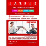 LABELS Самозалепващи етикети, прави 10.5/4.8см 12 етикета/лист оп. 100 Labels L3017