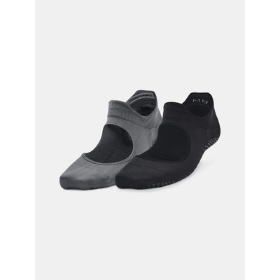Under Armour Breathe Balance 2pk Sada dvou párů dámských sportovních ponožek v šedé a černé