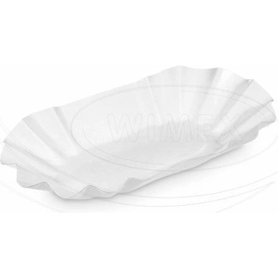 Wimex Papierová miska oválna biela 16 x 9 x 3 cm