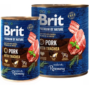 Brit Premium by Nature Pork with Trachea - консервирана храна за кучета със свинско и трахея 0.800 кг