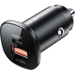 ACEFAST Зарядно за кола B1 - Acefast, Type-C, USB, Dual-Port, 38W, PD Fast Charging, с LED светлина - Черно