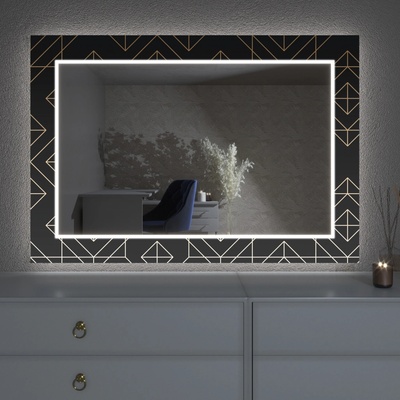 Artalo LED zrcadlo s dekorem D10 50 x 50 cm