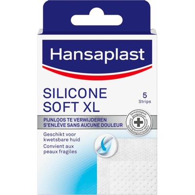 Hansaplast Silicone Soft XL náplast 5 ks