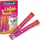 Krmivo pre mačky Vitakraft Cat Liquid-snack s kuřetem + taurin 6 x 15 g