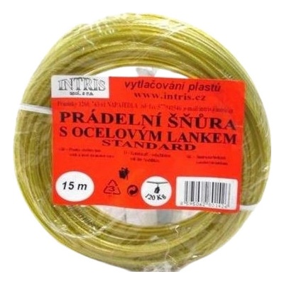 Intris Standard Šňůra na prádlo s ocelovým lankem PVC potah 10 m – Zboží Dáma