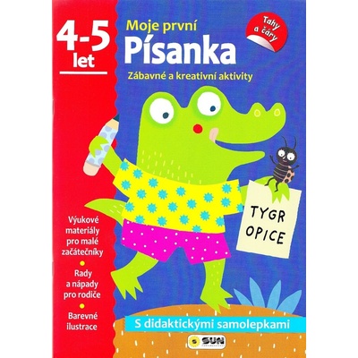 Písanka - 4-5 roky - samolepky (Moje první písanka) - SUN