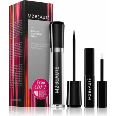 M2 Beauté Eyelash Activating Serum sérum pre podporu rastu mihalnic 4 ml + rastové sérum na obočie 1,5 ml