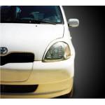  Вежди за фаровете за Toyota Yaris (1999-2005) - черни