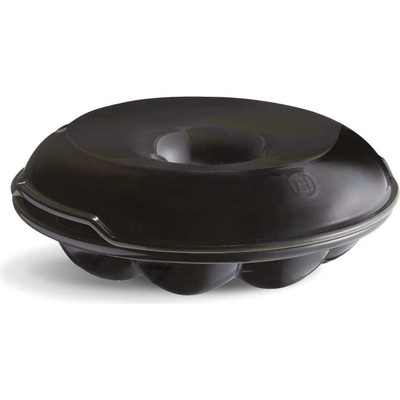 Emile Henry 31 см черна керамична кръгла форма за печене на питки emile henry