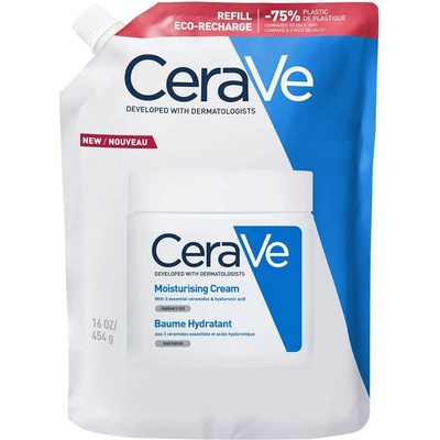 CeraVe Хидратиращ крем за лице и тяло, пълнител, 454 g