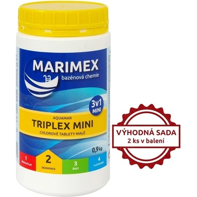 MARIMEX 19900034 AquaMar Chlor Triplex Mini 2x900g