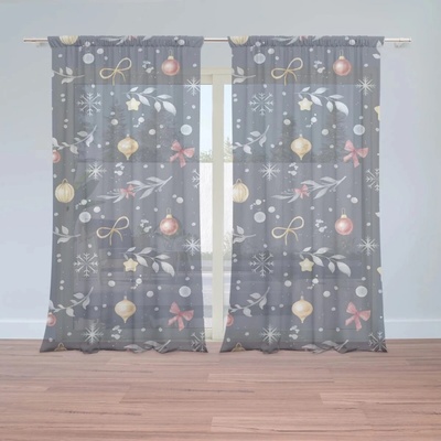 Sablio Záclony Štědrovečerní noc: 2ks 150x250cm