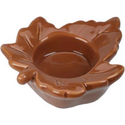 Home Styling Collection Svícen na čajovou svíčku Javorový list hnědá