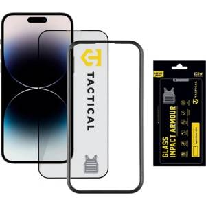 Tactical iPhone 14 Pro TACTICAL IMPACT ARMOUR GLASS екранен протектор стъкло 3D, антибактериален + поддържаща рамка, TRANSFER 57983114097 (57983114097)