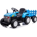 Mamido elektrický traktor New Holland s prívesom modrý