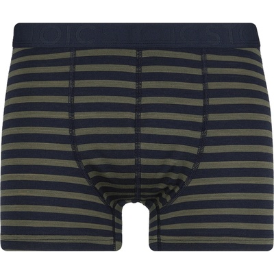 Stoic Мъжко мериносово термобельо Stoic Merino150 AlsenSt. Boxer Merino base layer - Dark Navy / Olive Green Striped - размер 5XL (015-1638-0518)