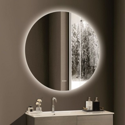 Inter Ceramic Огледало за баня с вградено led осветление Томи 120 см, с нагревател
