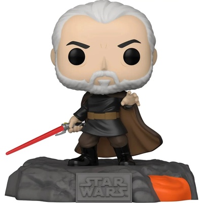 Funko Фигура Funko POP! Deluxe: Star Wars - Darth Tyranus (Red Saber Series Vol. 1) (Glows in the Dark) (Gamestop Exclusive) #522 (078639)