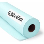 OFITURIA Kraft Paper Blue Pastel - Roll 0.90 × 45 m - 3 Rolls - Wrapping Paper and Packaging Paper - Craft Paper for DIY, Decoration and Sewing Patterns - Tear-Resistant and Easy to Cut - COM620 (COM620)