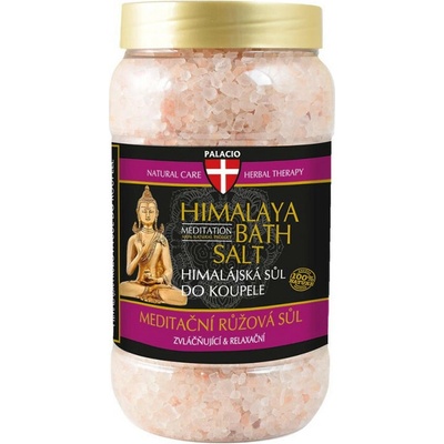 PALACIO Himalájská meditační koupelová sůl, růžová, 1200 g