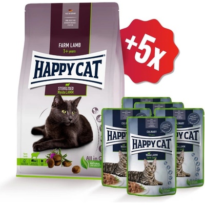 Happy cat Supreme sterilised jehněčí 10 kg
