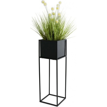 DekorStyle Kvetinový stojan Willa 70 cm čierny
