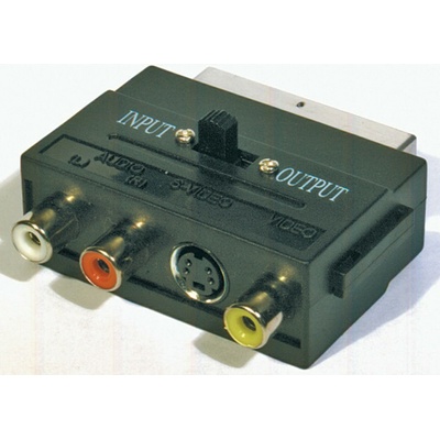 Redukce SCART na 3x CINCH + SVHS adaptér