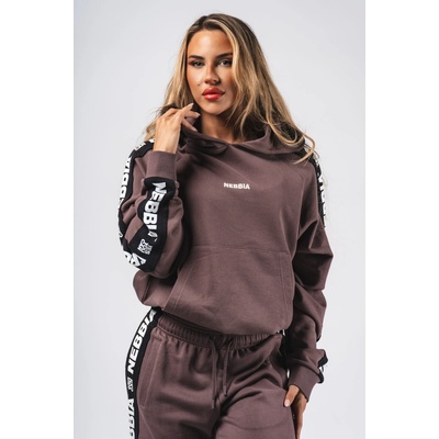 Nebbia mikina s kapucí OFF-DUTY 489 DARK BROWN – Zboží Mobilmania